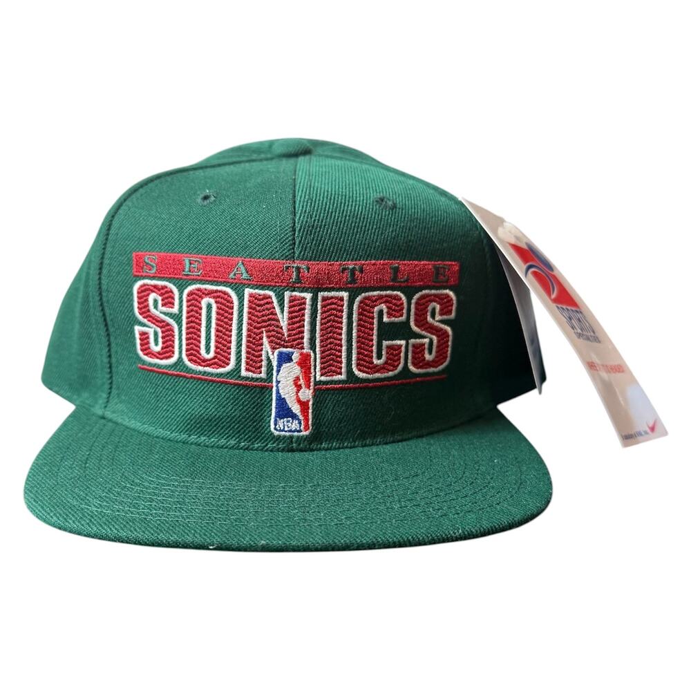 Vintage Sports Specialties Seattle SuperSonics 90's Snapback Hat NEW w/ TAGS